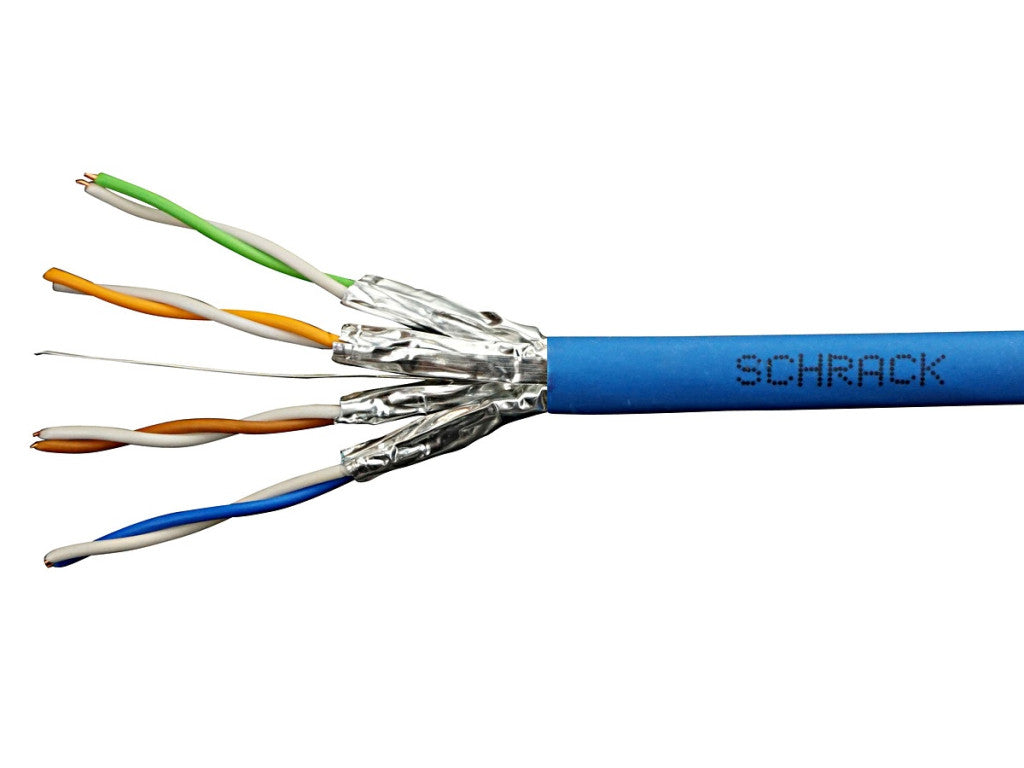 U/FTP kábel Cat.6a, 4x2xAWG23/1, 500Mhz, LS0H, Dca, kék