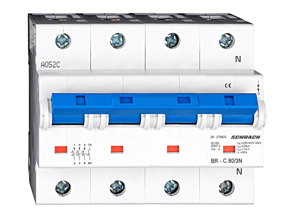 Schrack kismegszakító 3+N C 80A 20kA BR578800