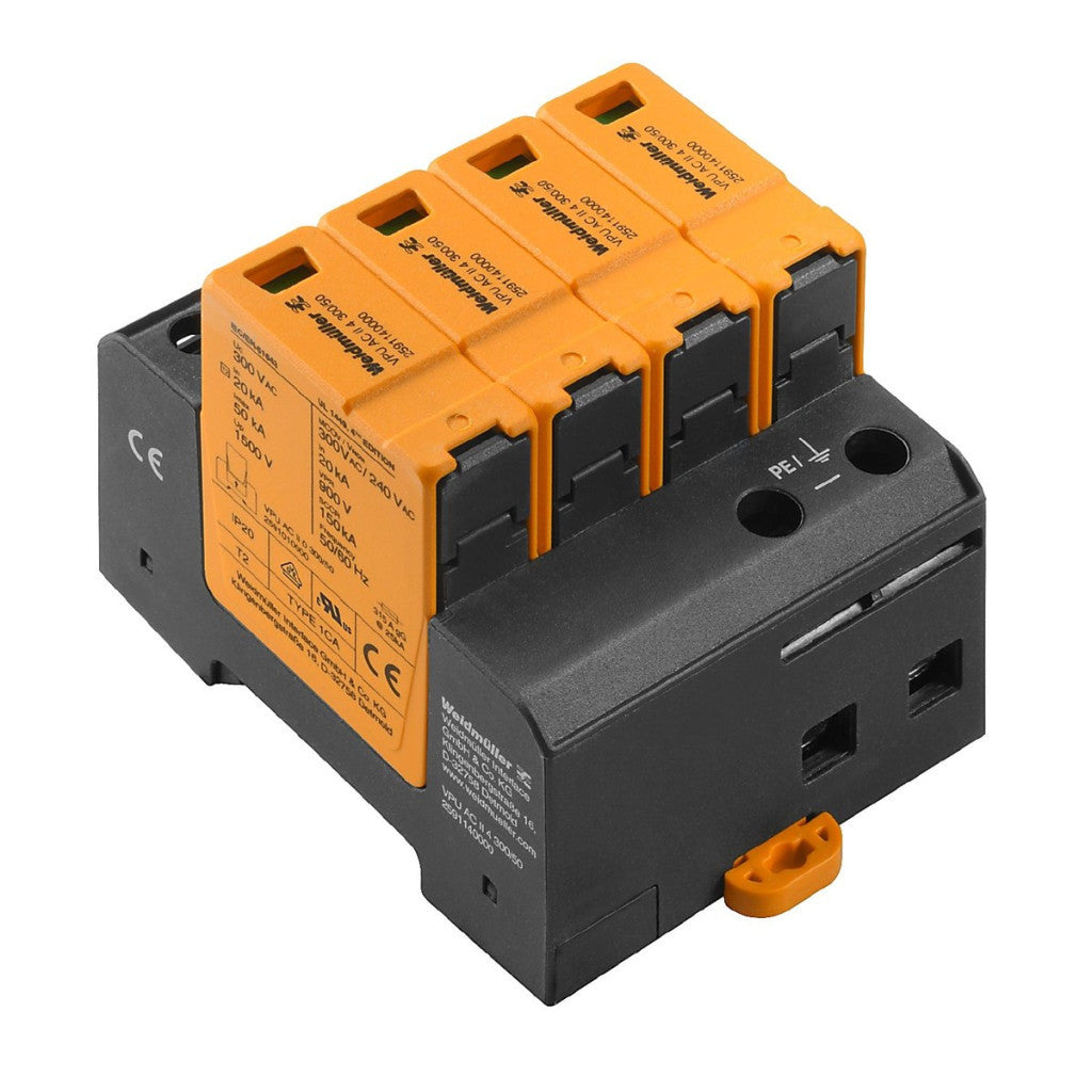 Weidmüller AC túlfeszültség levezető 3 fázisú VPU II 4 300V/50KA (T2)