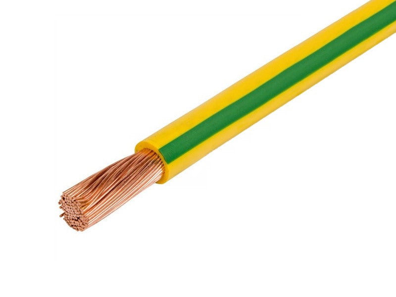 H07V-K 1x6 zöld/sárga, 450/750V hajlékony egyerű sodrott vezeték (M-kh, Mkh)