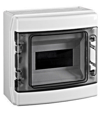 Schrack falon kívüli kiselosztó 1s 8m, átlátszó ajtó, IP65, 1000VAC/1500VDC