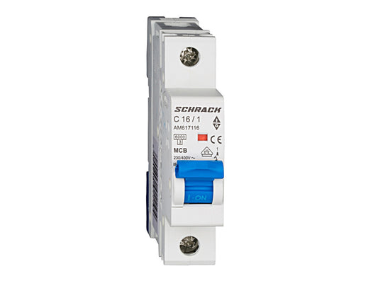 Schrack kismegszakító 1P C 16A 6kA Amparo AM617116