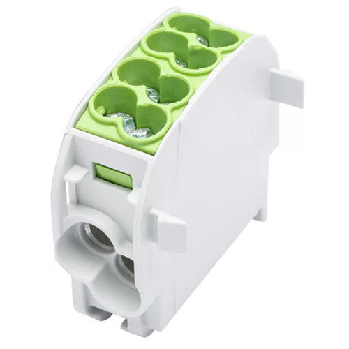 HLAKX25-1/2M fővezetéki sorkapocs Z/S ónozott 2x25mm2 + 2x16mm2